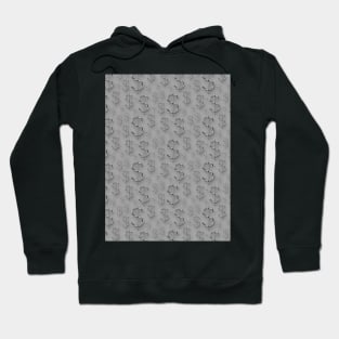 Sliver dollar signs pattern Hoodie